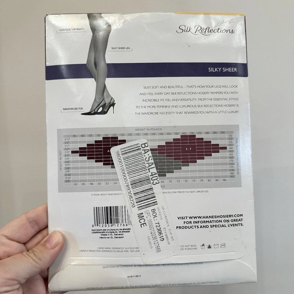 Hanes silk reflections