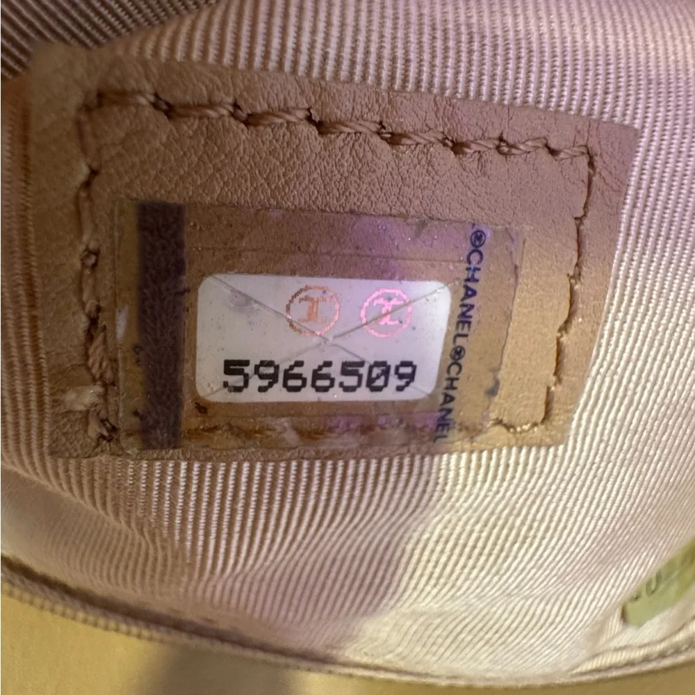 Chanel Shoulder Tote with COA — Yellowish-tan