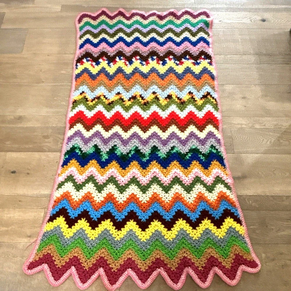 Rainbow vintage crochet