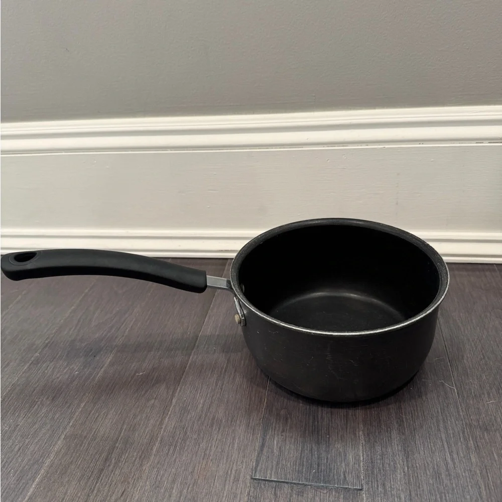 T-Fal Premium Black Non-Stick Small Saucepan Pot