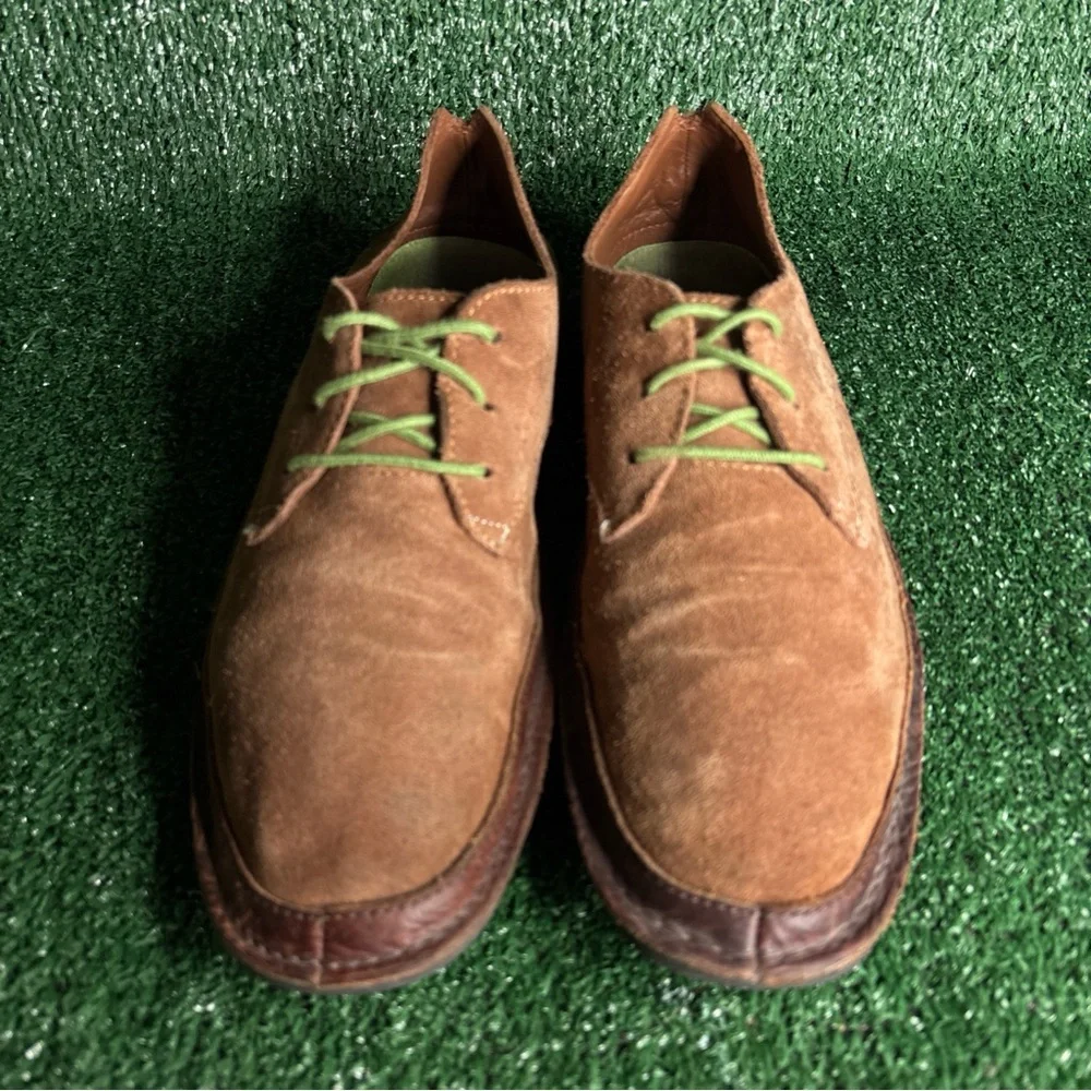 Ocean Minded‎ Mens 9.5 Brown Hemp Suede Hobo Low Top Chukka Beach Shoes