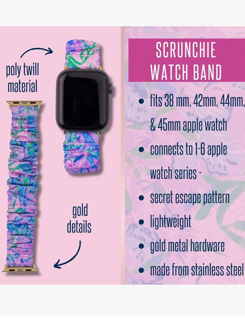 Lilly Pulitzer vibrant scrunchie