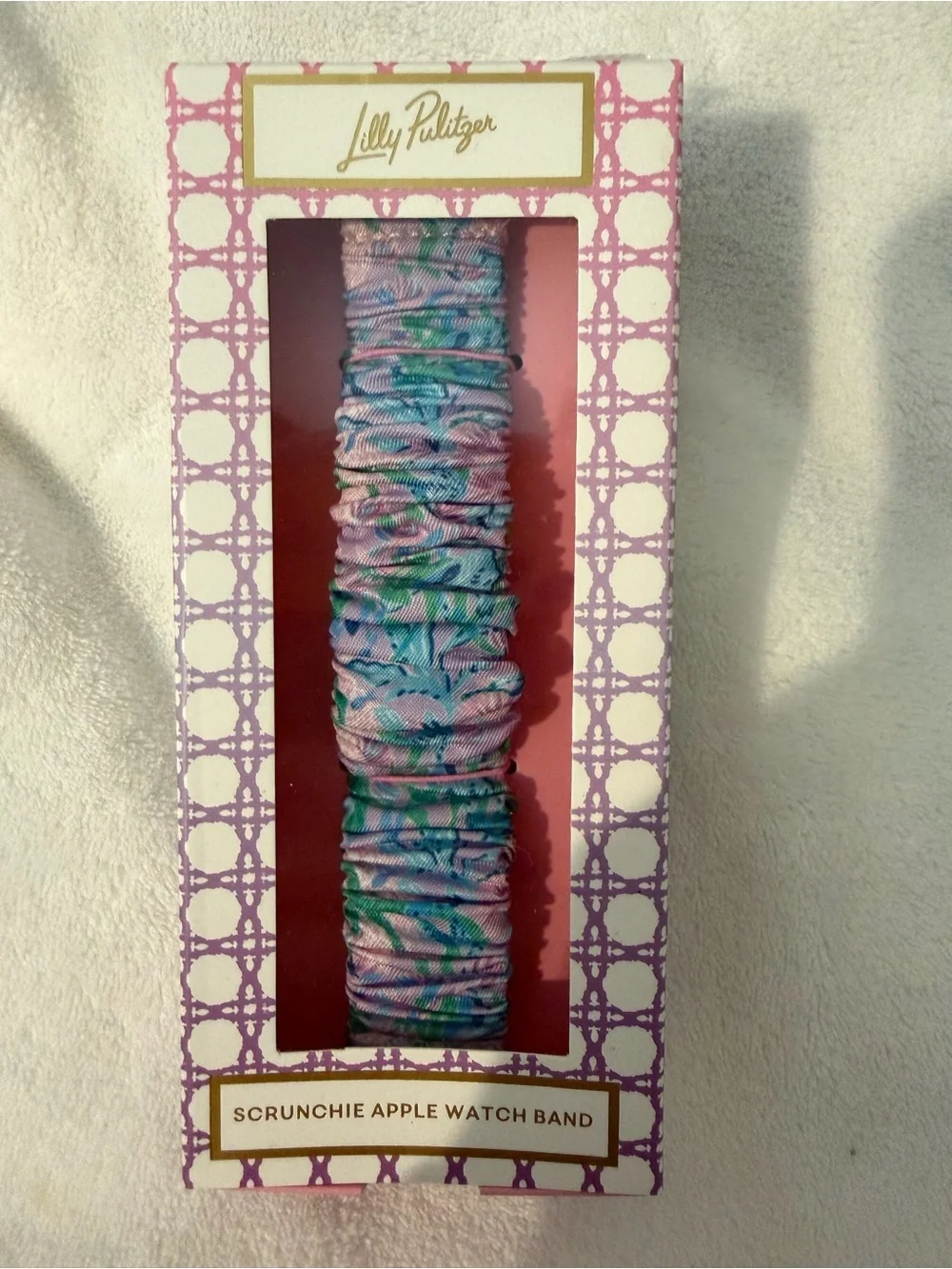 Lilly Pulitzer vibrant scrunchie