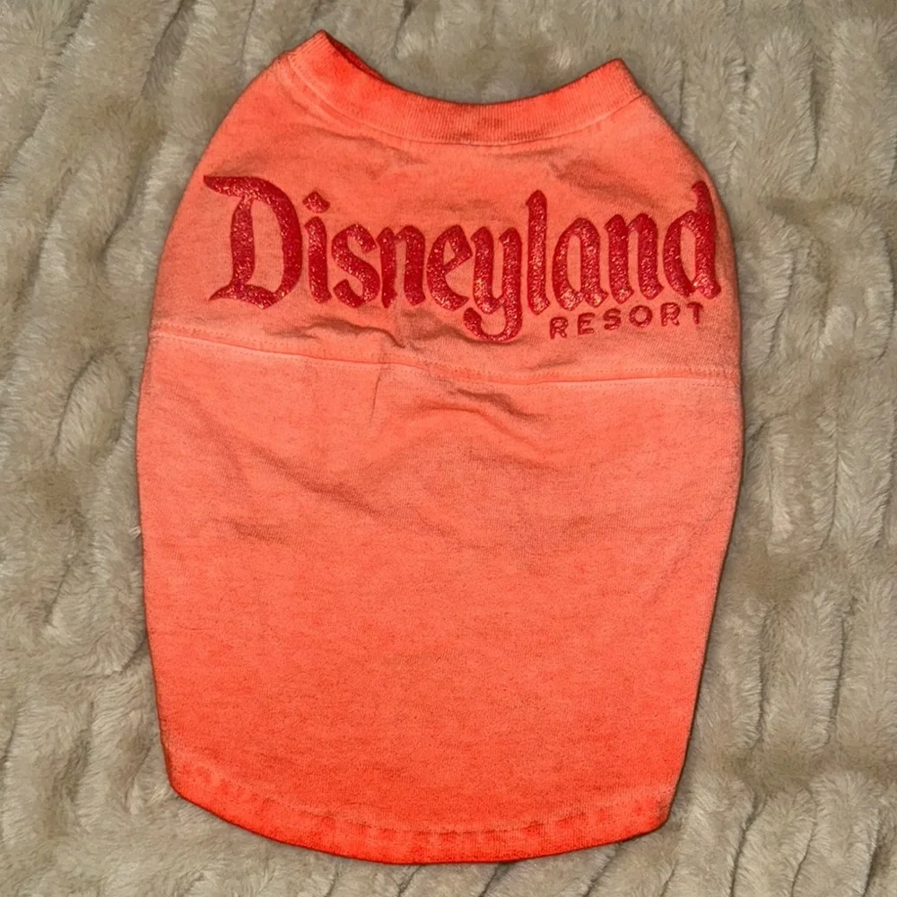 Disneyland Orange ombré Pet T-Shirt (small)