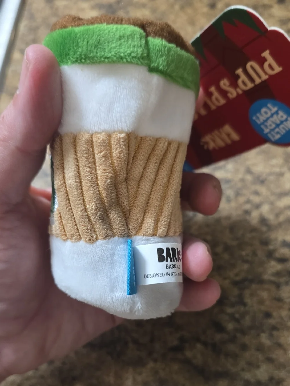 Bark plush coffee