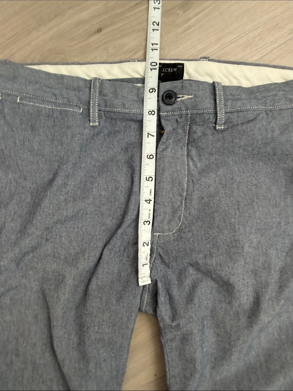 J. Crew will zipper