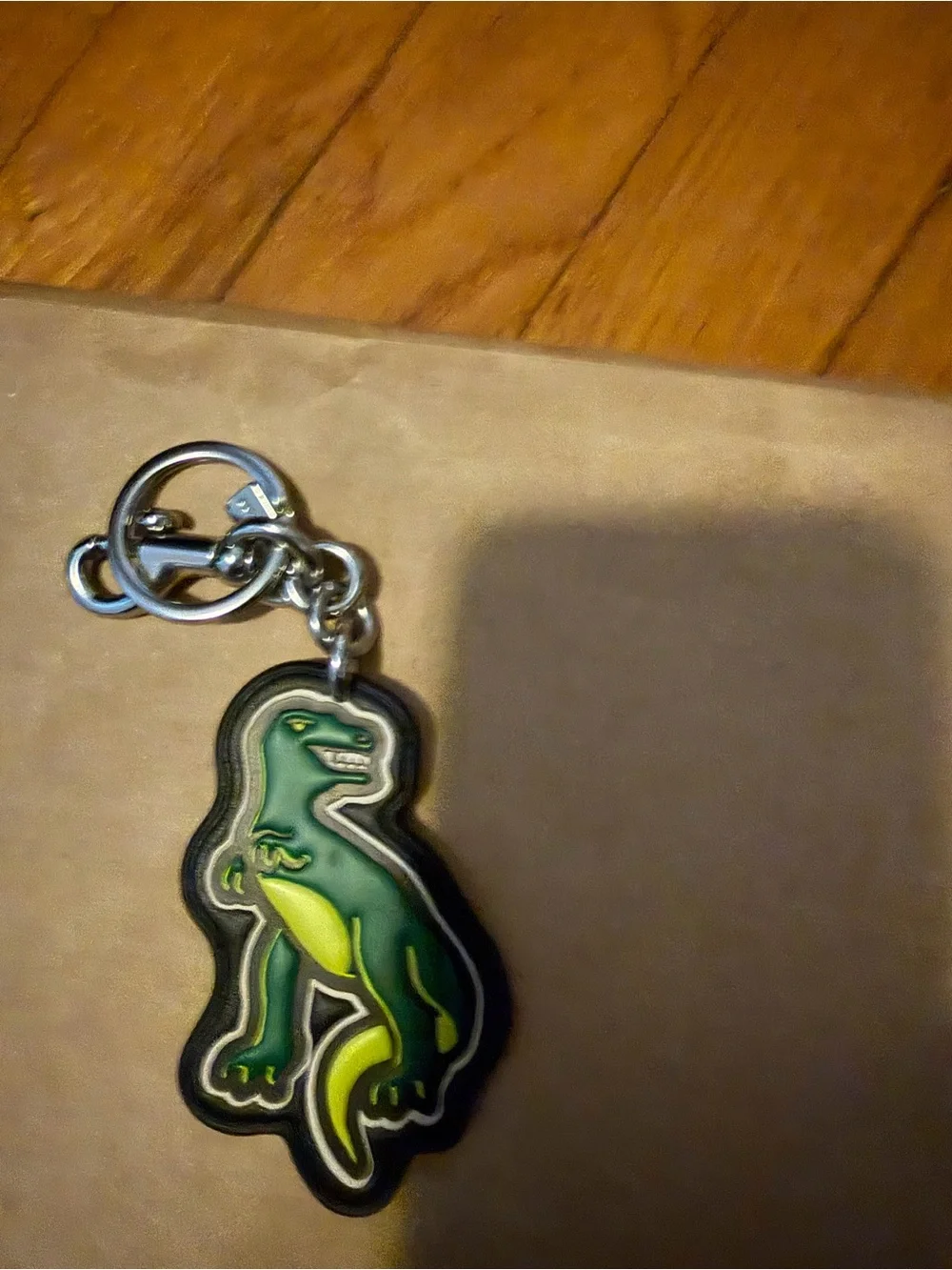 Green Dinosaur Reptile Keychain for Pets & Reptile Lovers