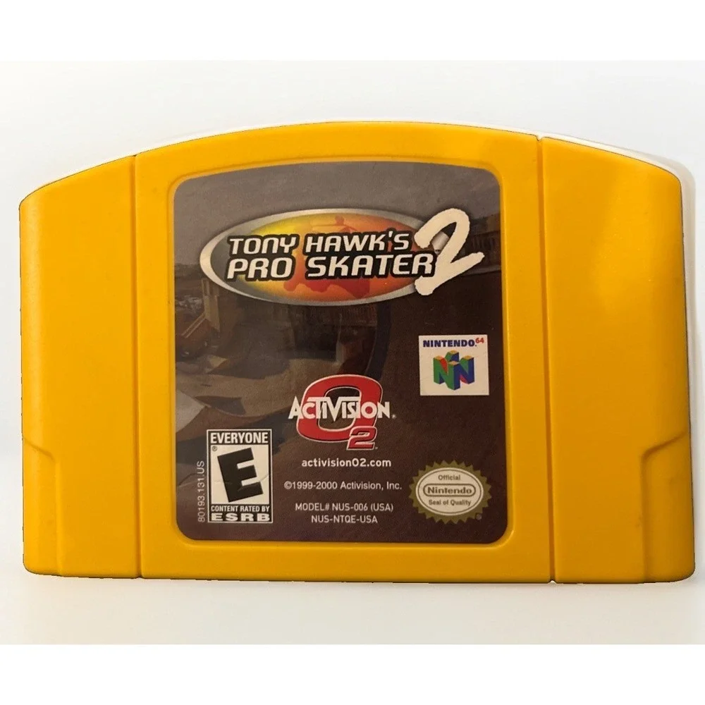 Activision Tony Hawk's Pro Skater 2 w/Box-No Manual-Nintendo 64