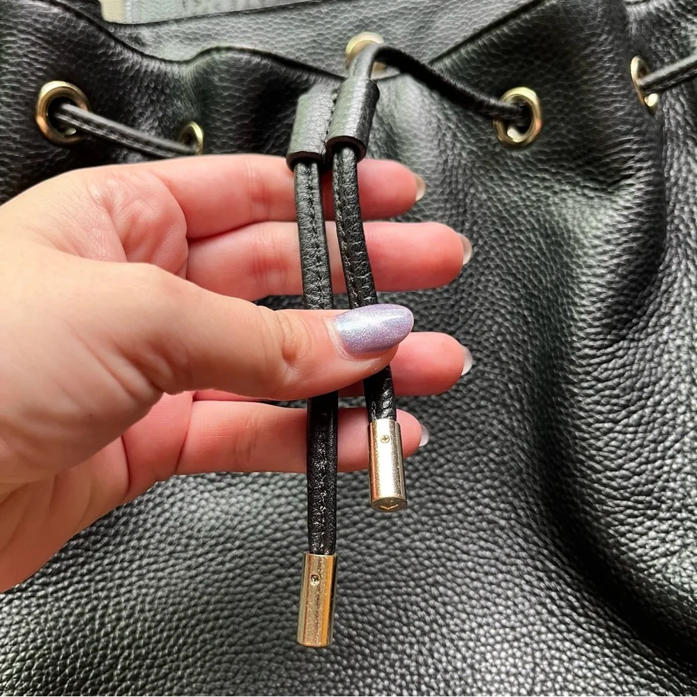 Kate Spade Black Cinch Backpack