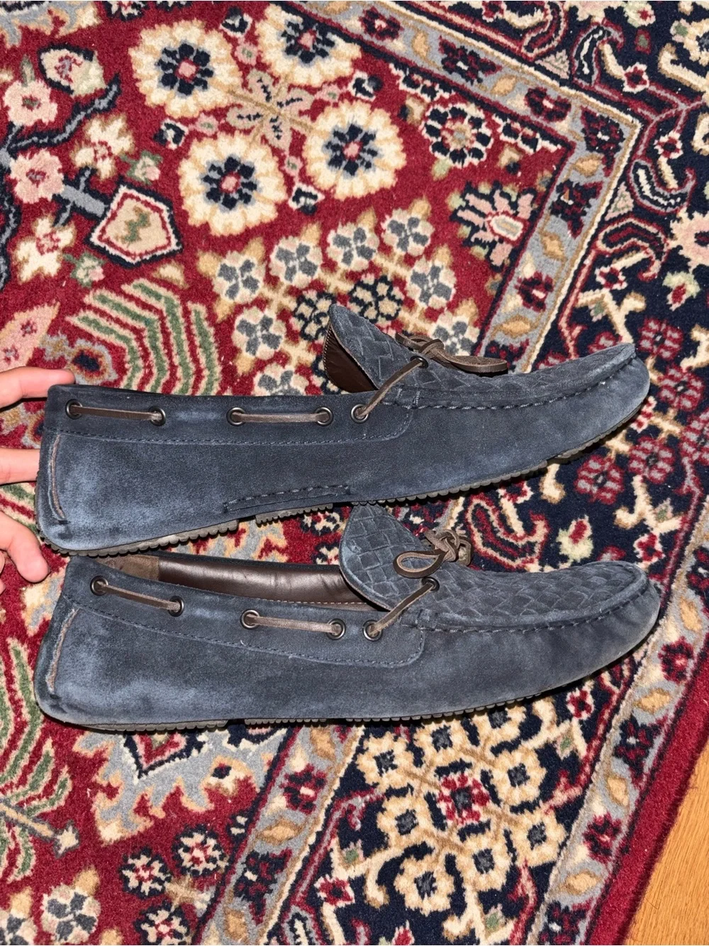 Bottega Veneta woven suede