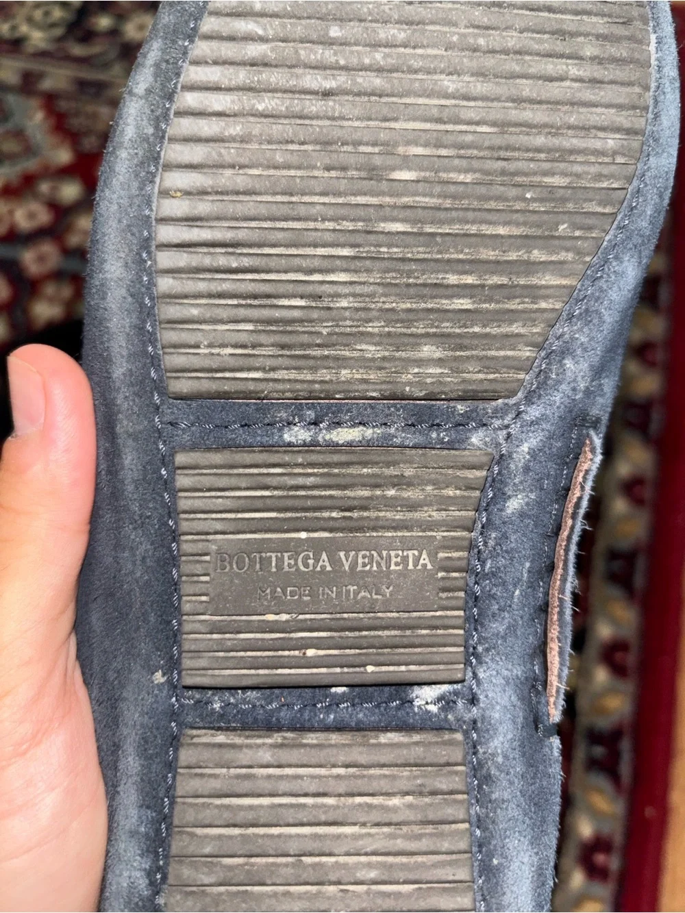 Bottega Veneta woven suede
