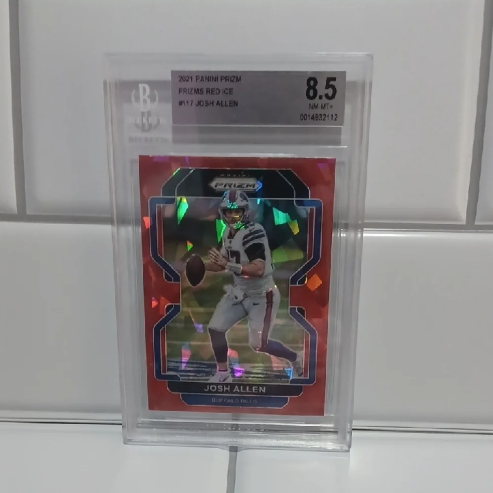 2021 PANINI PRIZM PRIZMS RED ICE #117 JOSH ALLEN BGS 8.5