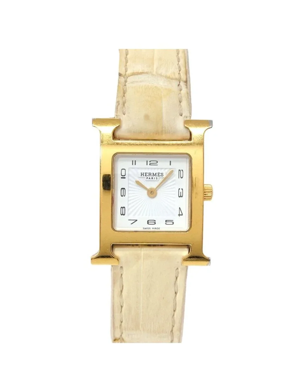 Hermes Watch Hh1 201 White Quartz