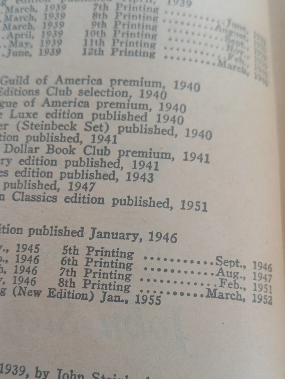 John Steinbeck vintage 1955