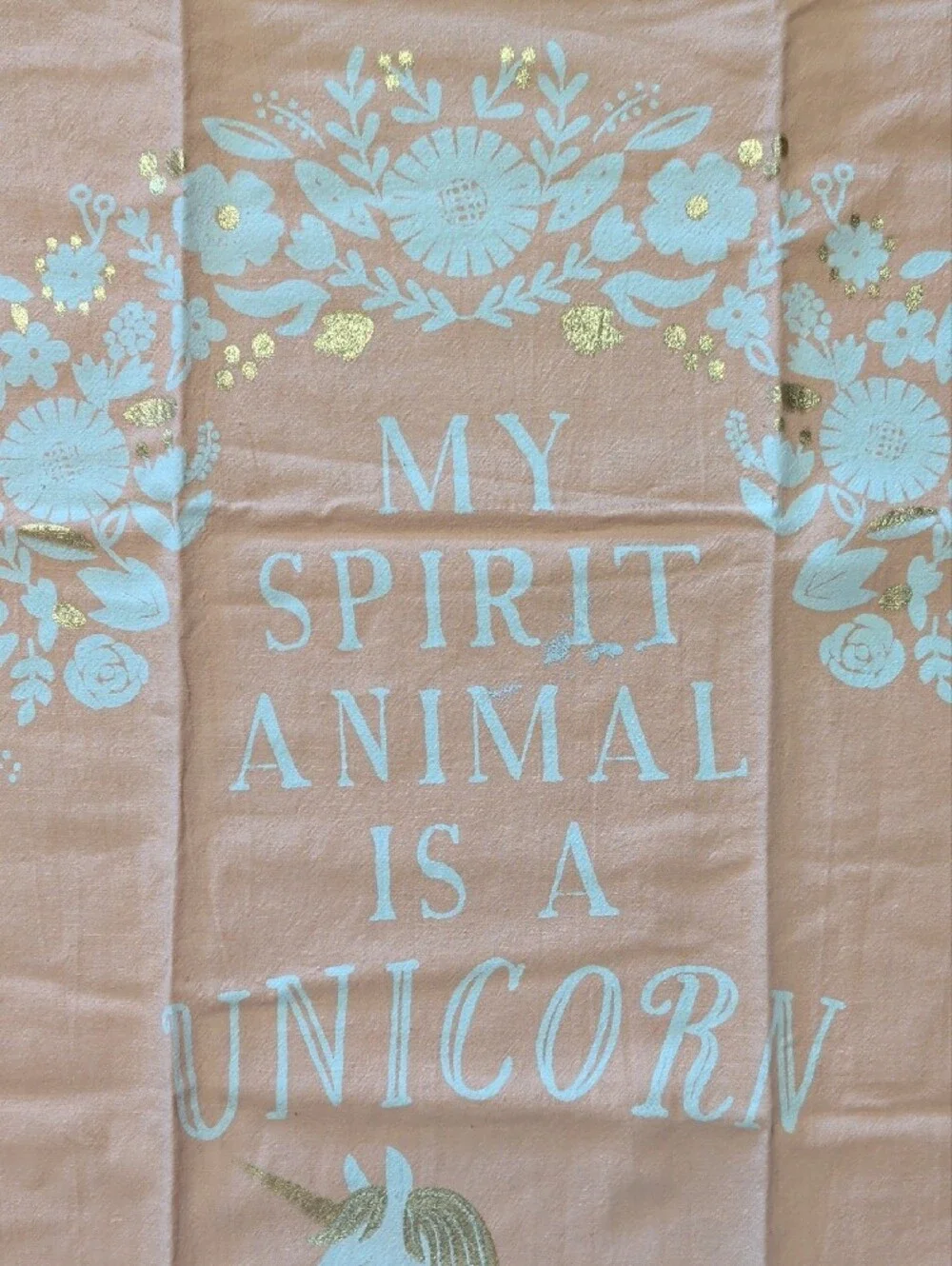 Paper Source peach towel