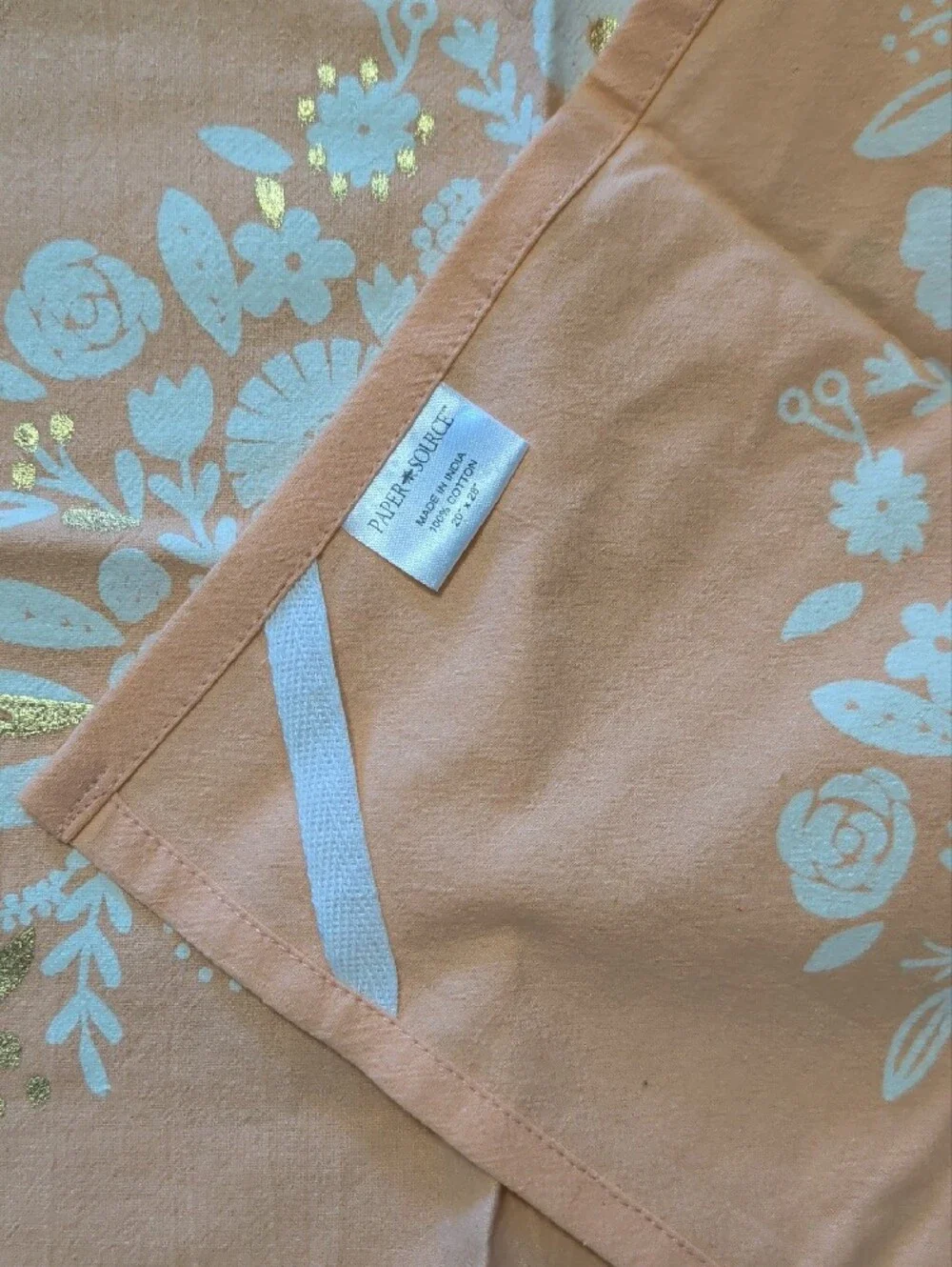 Paper Source peach towel