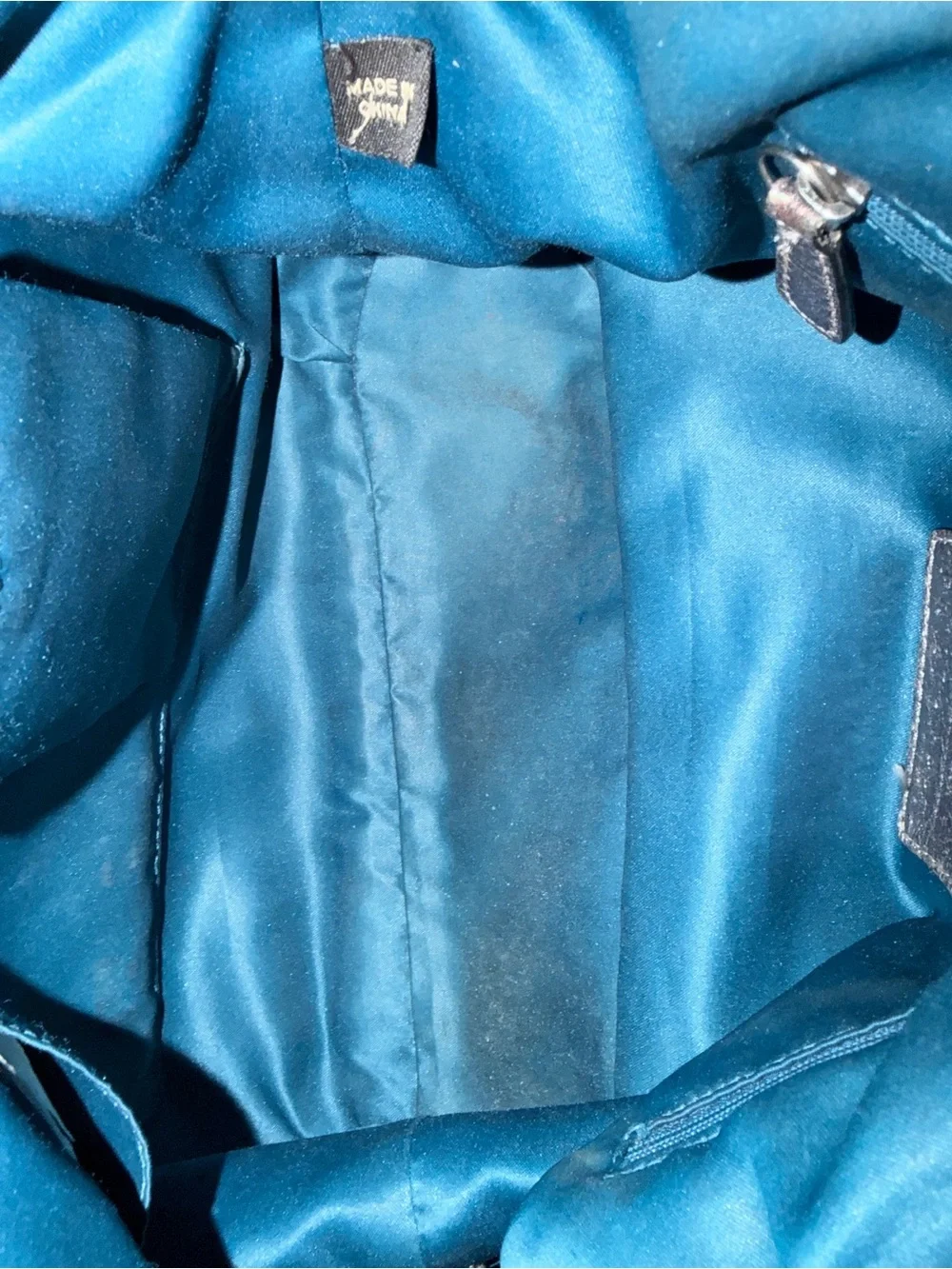 Coach satchel metallic