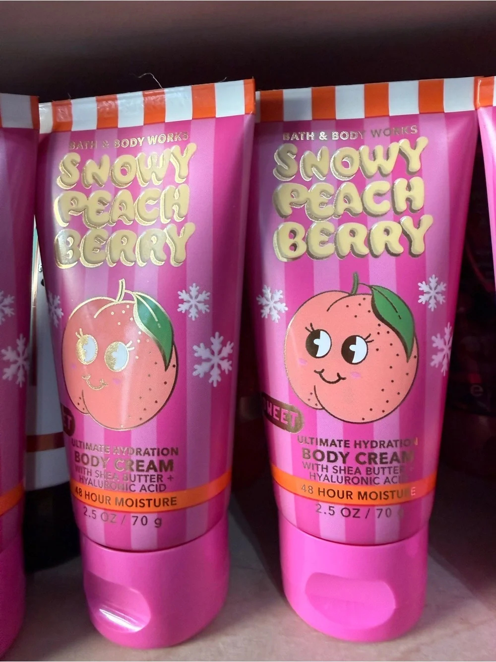 Bath & Body Works snowy peach