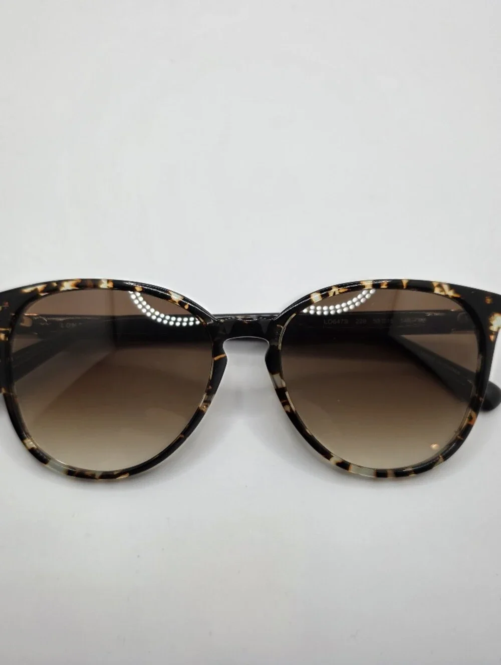 Longchamp Tortoiseshell Sunglasses with Brown Gradient Lenses