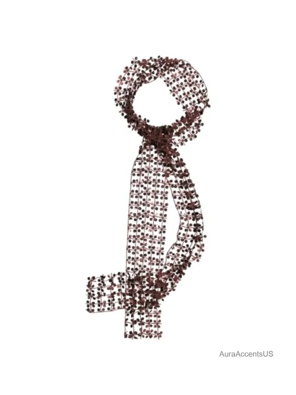 Skinny Sequin Scarf for Women Sparkle Party Accessory Many Tying Ways