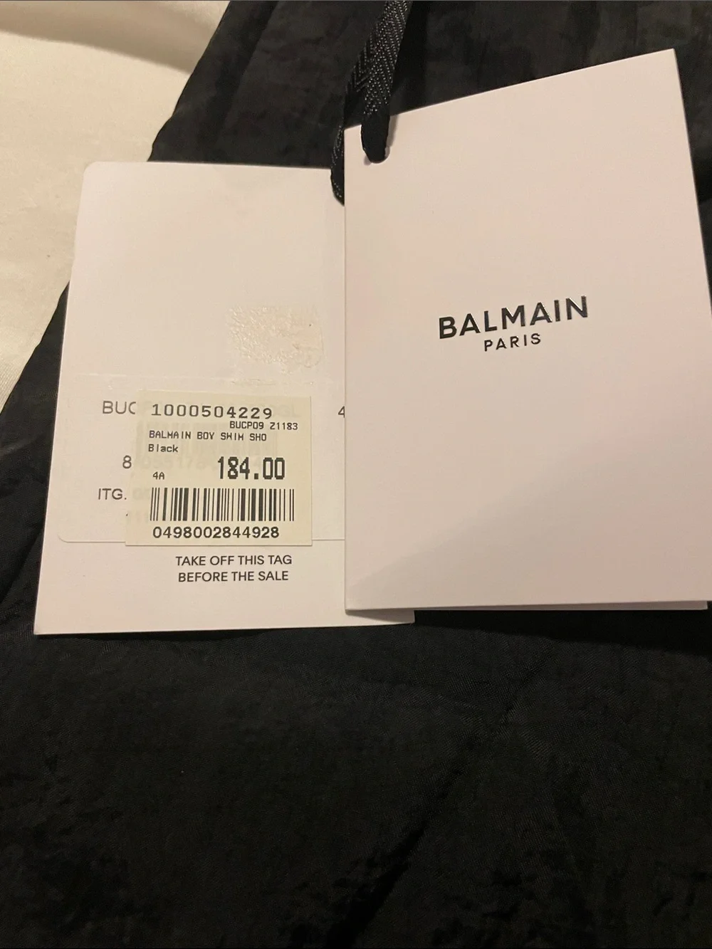 Balmain drawstring one designer