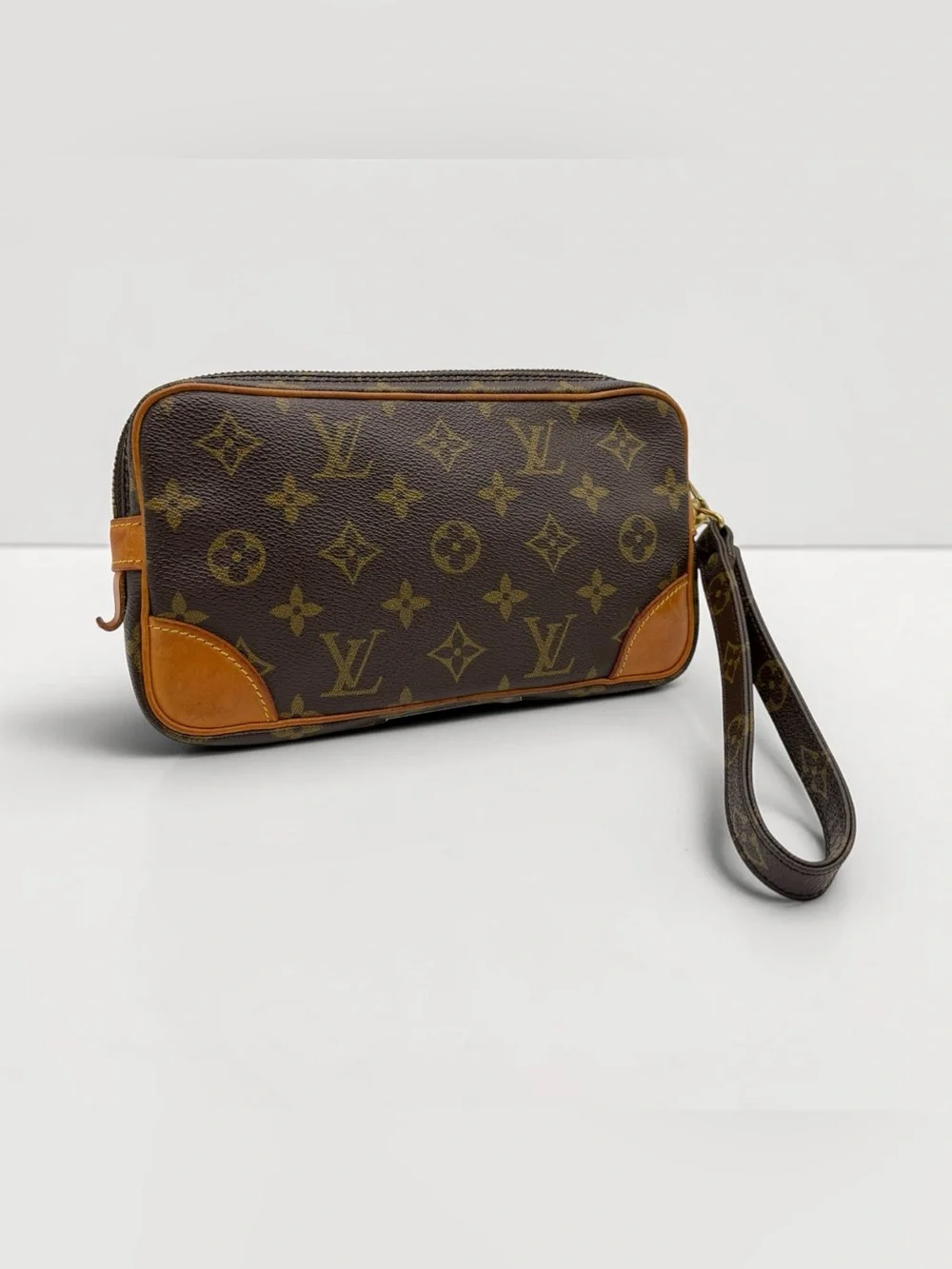 Louis Vuitton Monogram Canvas Marly Dragonne Wristlet Clutch