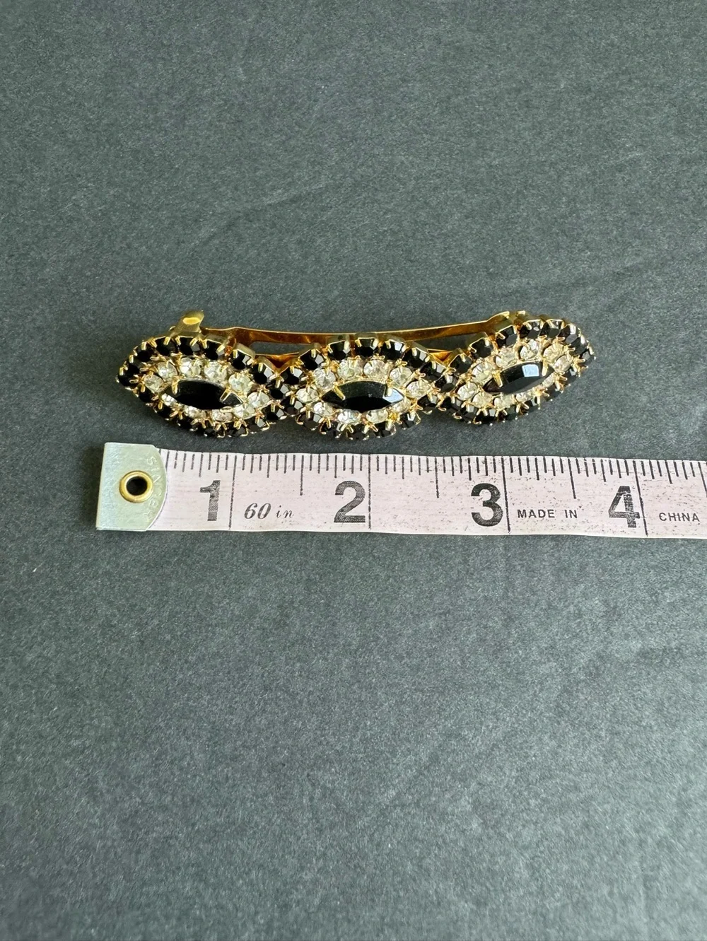 Vintage rhinestone hair
