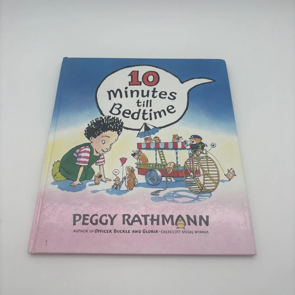 Vintage 10 Minutes Till‎ Bedtime Peggy Rathmann Putnam Blue HC Kids Picture Book