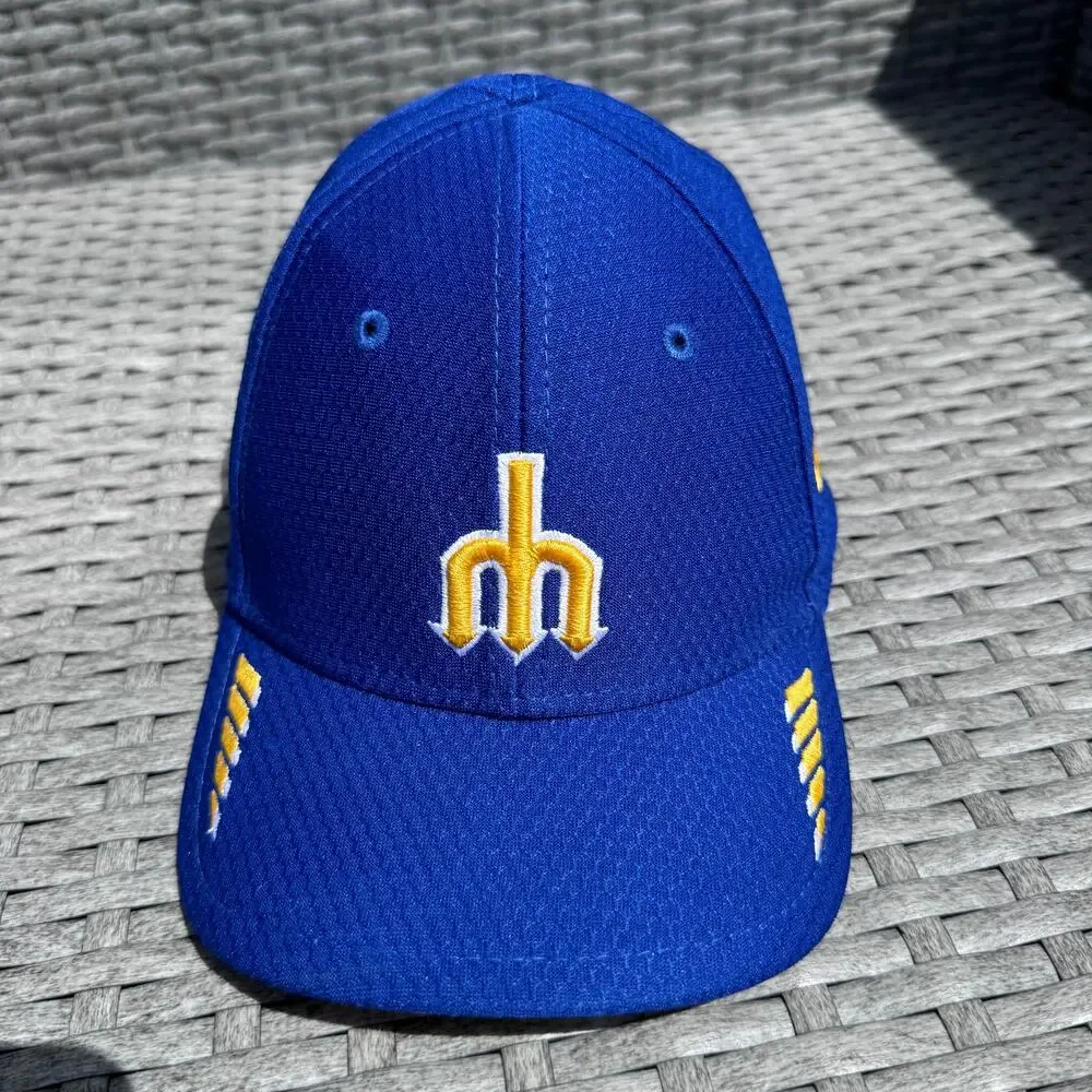 New Era 39Thirty  Seattle Mariners Cooperstown Baseball‎ Hat Royal Blue Toddler