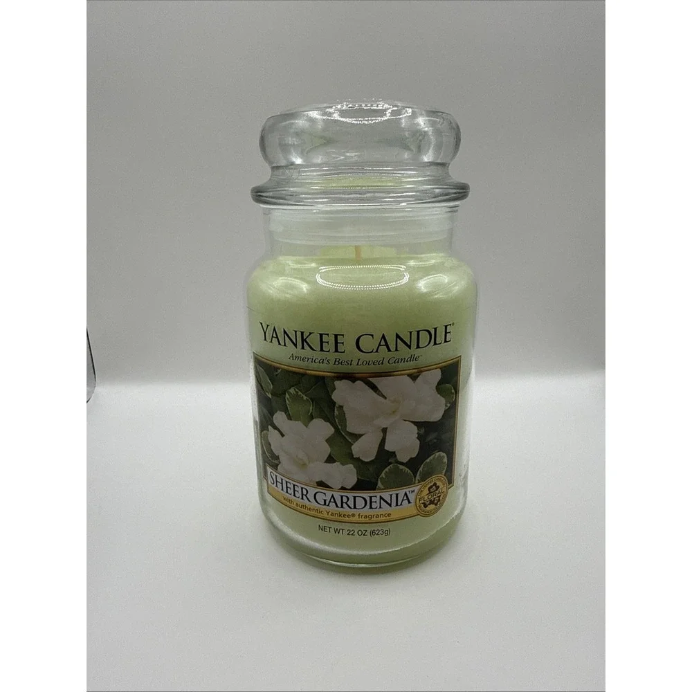 YANKEE‎ CANDLE America's Best Loved candle SHEER GARDENIA 22 oz
