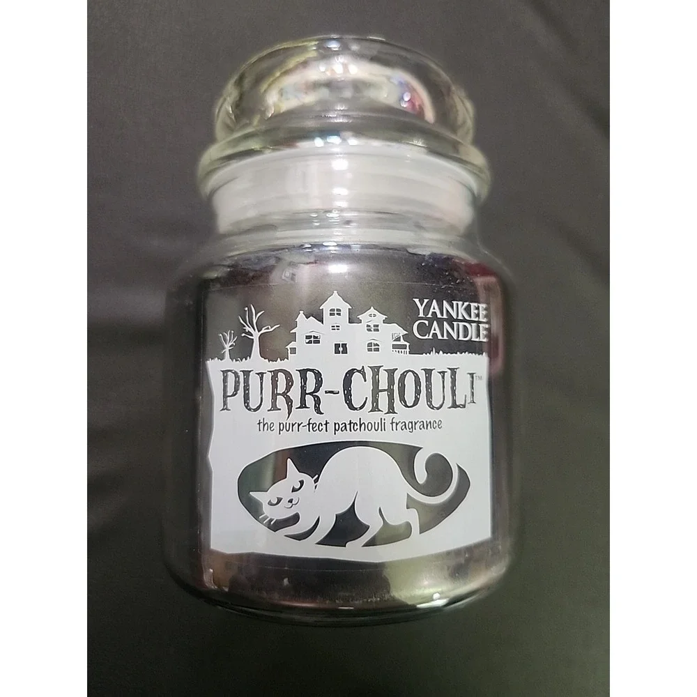 New Retired RARE Yankee Candle PURR-CHOULI CAT HALLOWEEN 14.5 Oz Single‎ Wick