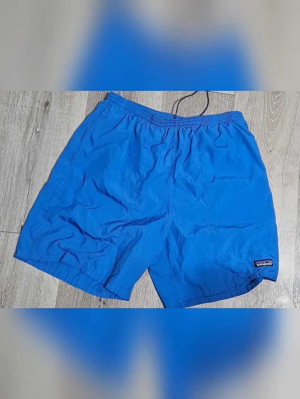 Patagonia Baggies Swim Trunks Mens size M Blue Drawstring Mesh Lined
