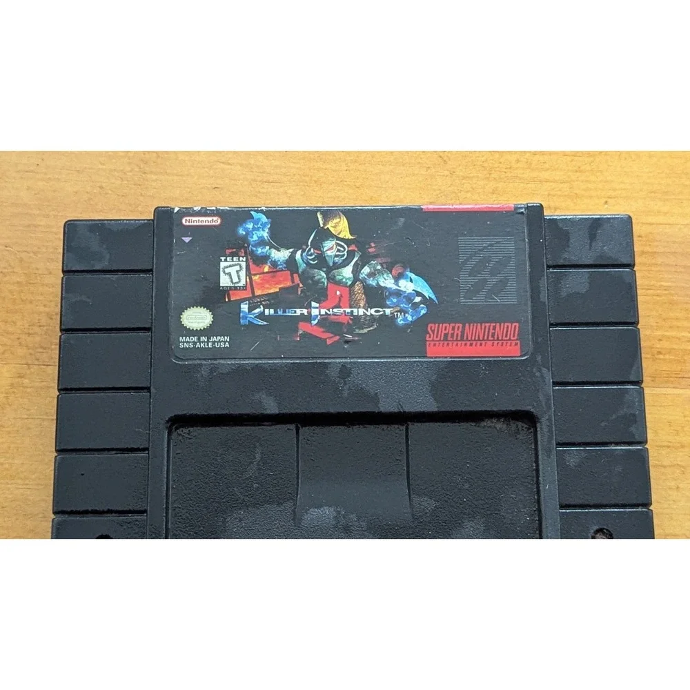 Killer Instinct Nintendo Super  SNES‎ Black Cartridge SNS-AKLE-USA Rare Fighting