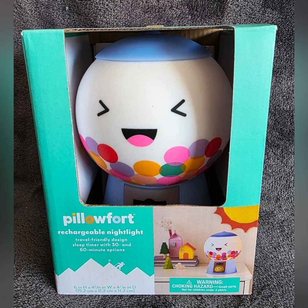 New Target 2025 Christmas Pillowfort Rechargeable room/ camp Gumball Night Light