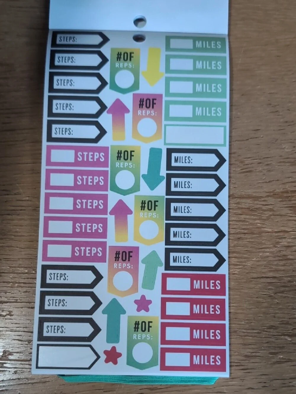 The Happy Planner fitness themed