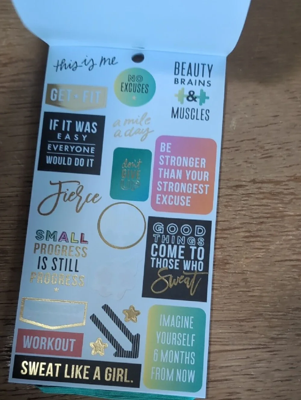 The Happy Planner fitness themed