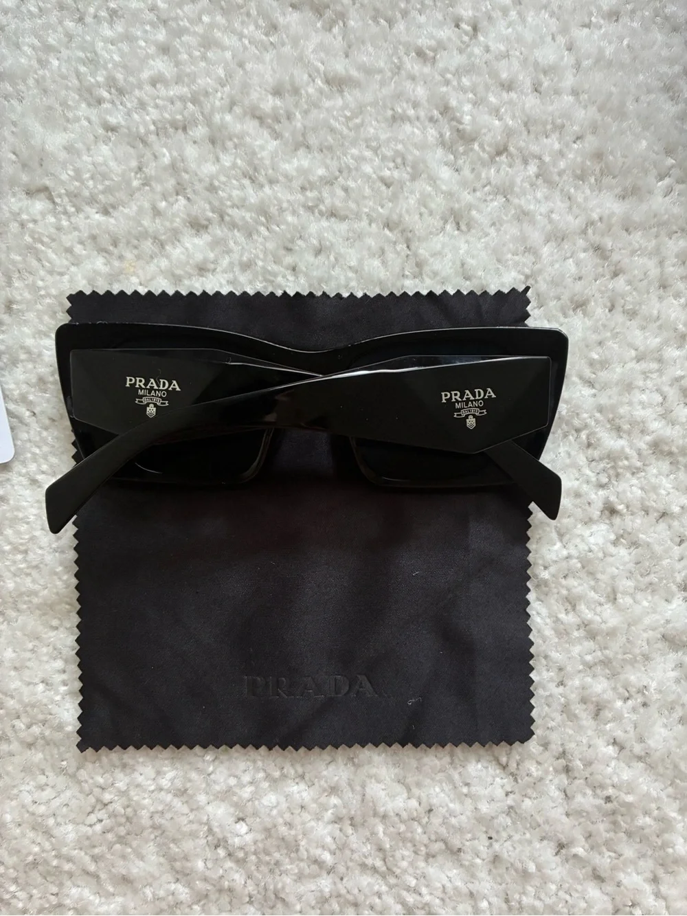 Prada glasses boxes shown