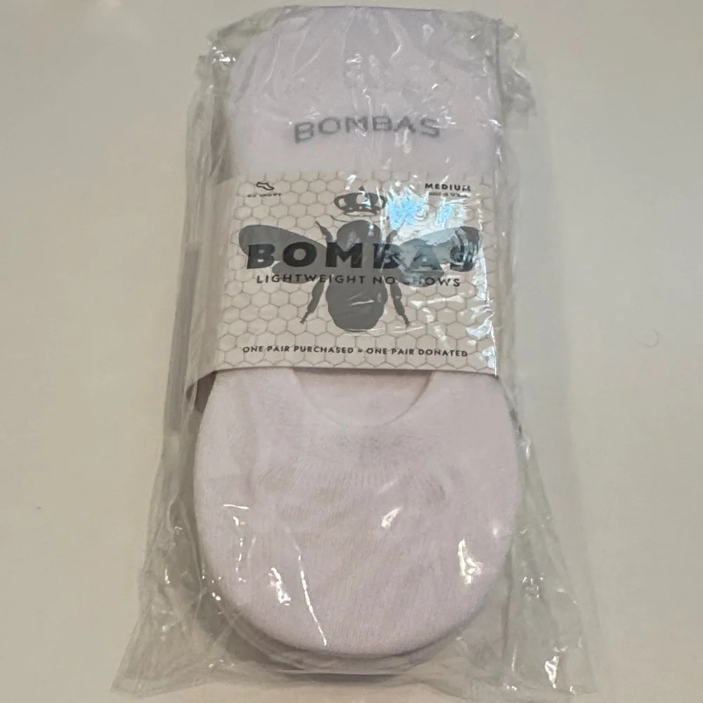 Bombas white socks