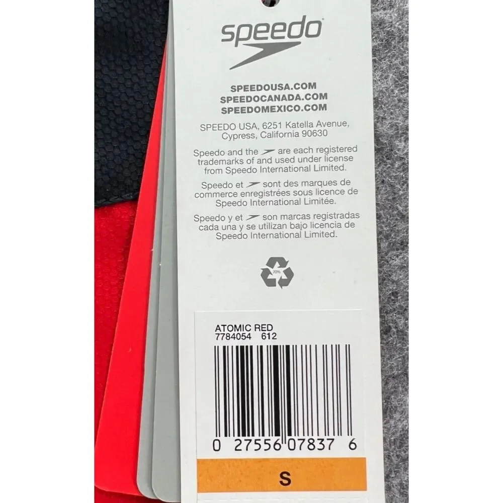 Speedo Swim Trunks Mens S Red‎ Aquagon Volley Board Shorts Beach Surf Travel NEW