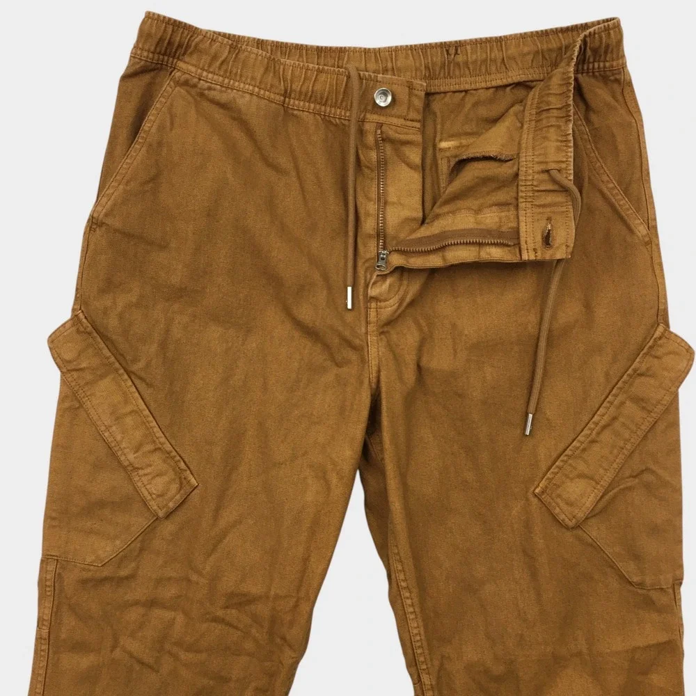 Jordan Flight Chicago Cargo Pants Mens‎ Large Brown Canvas FN6364-231 Utility