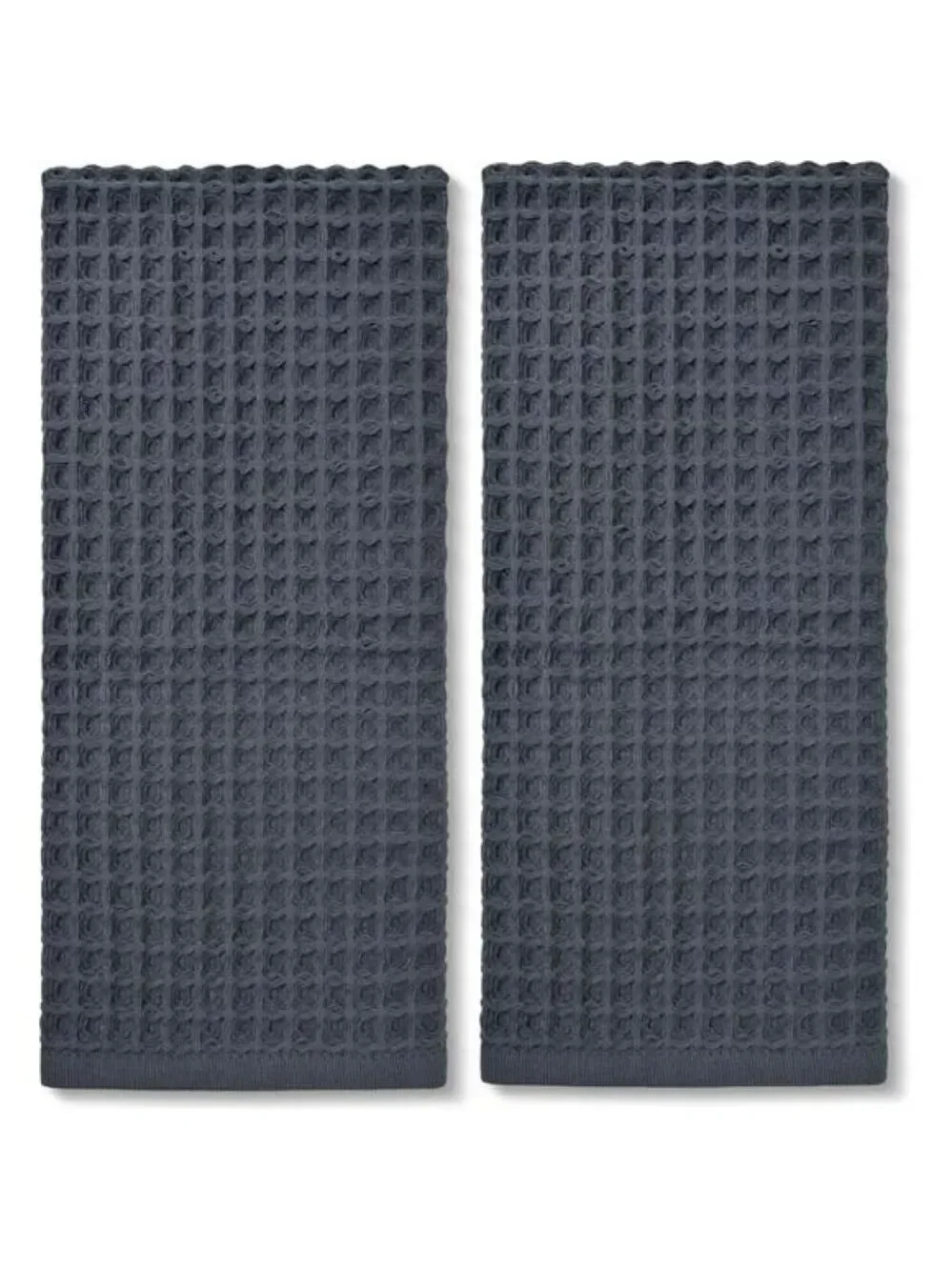 Waffle Hand Towels Set 2 Pack Cotton Quick Dry Lint Free Bathroom Kitchen Face