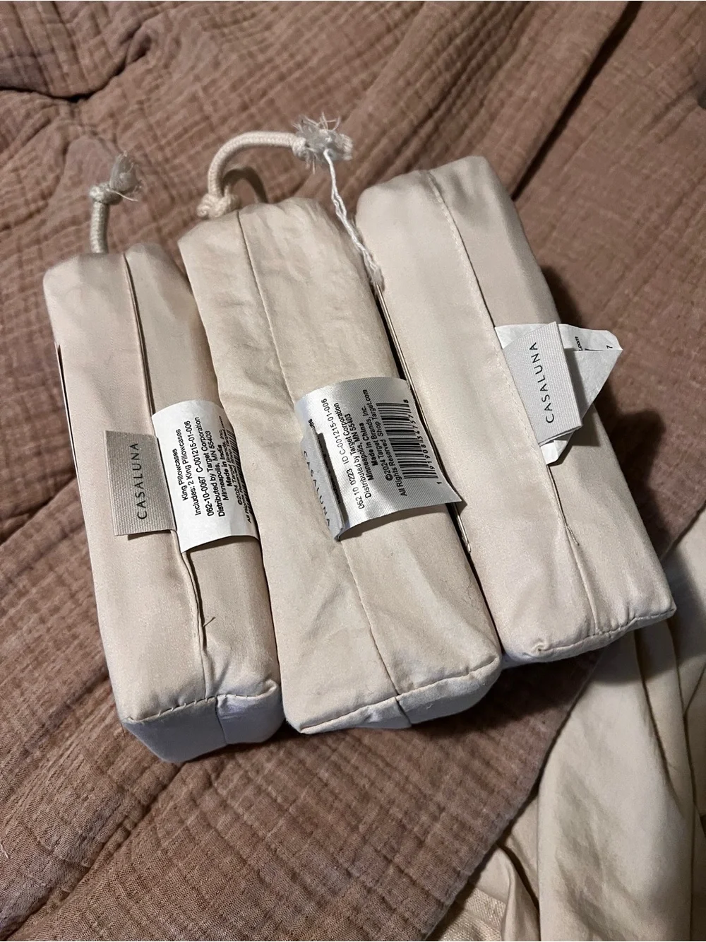 Casaluna three pillowcases