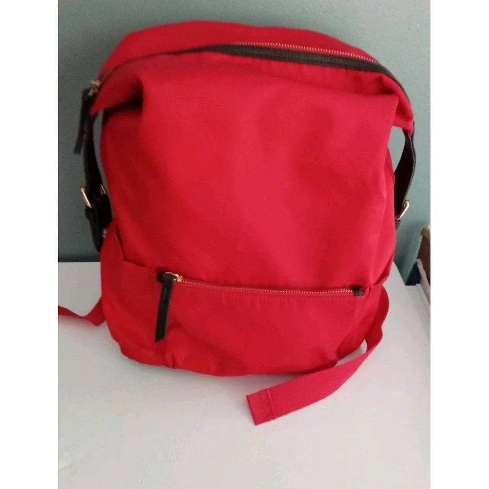 Red Backpack Travel School Bag Lightweight Everyday Carry‎ On