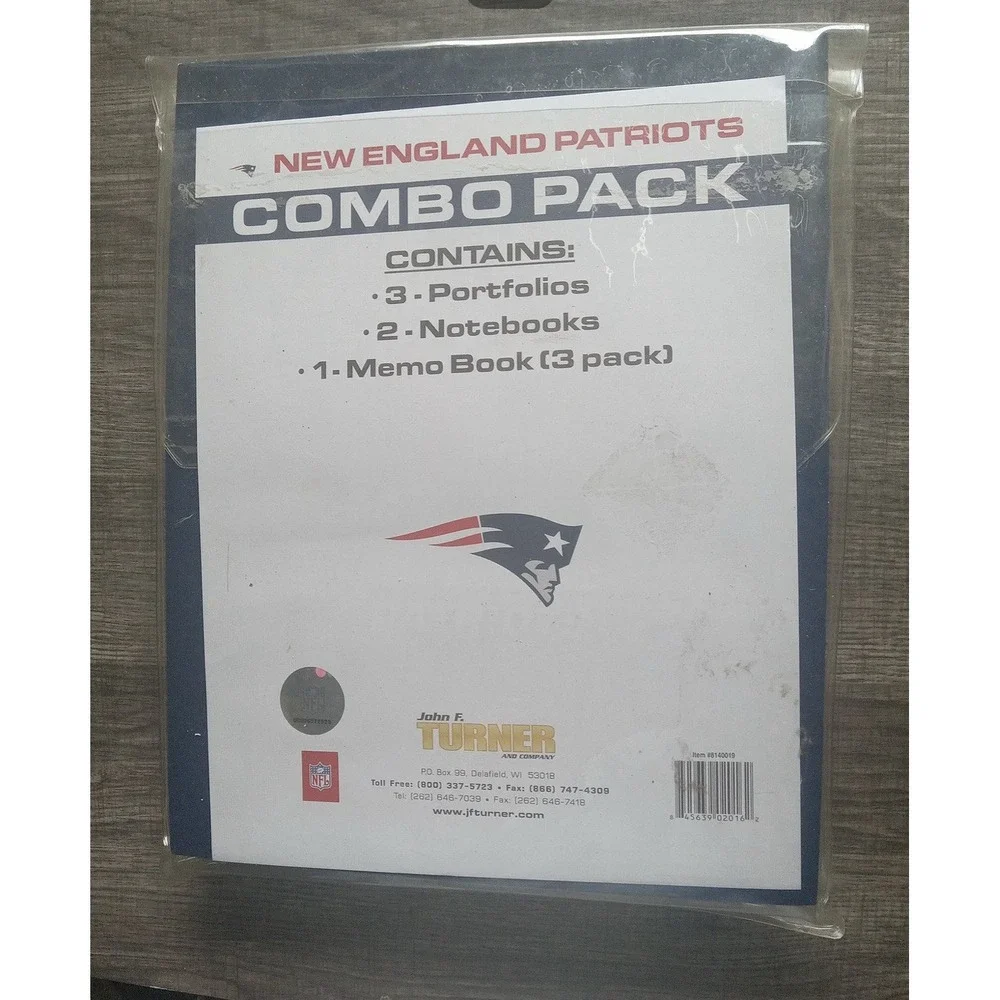 New England‎ Patriots Notebook Combo Pack NFL Merch NEW!!