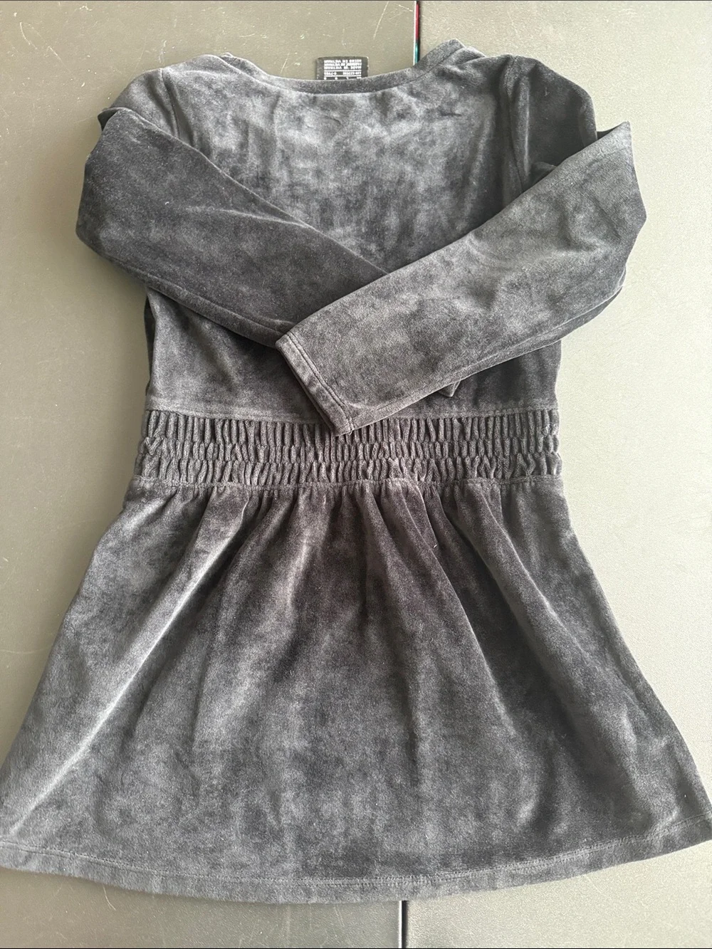 Nike Black Velour Long Sleeve Girls Dress