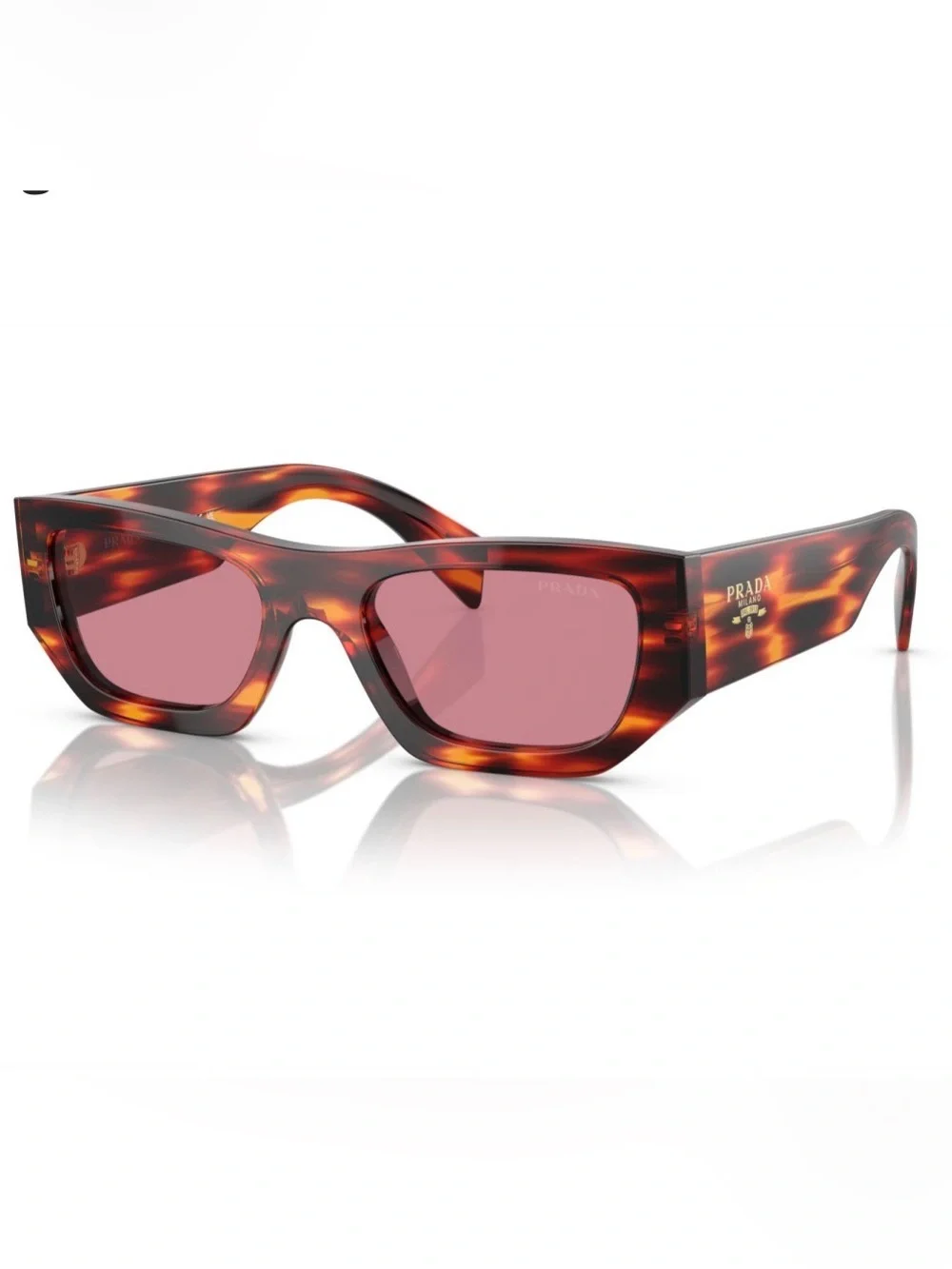 NEW Prada PR A01S 13O80B 53-20-145 Unisex  Havana Red Sunglasses Authentic $560