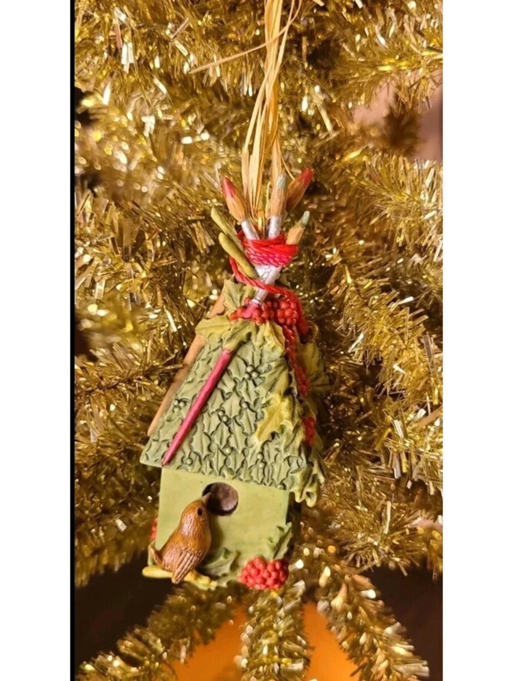 2003 Hallmark Keepsake Nature’s Sketchbook 1 Birdhouse Ornament Marjolein Bastin