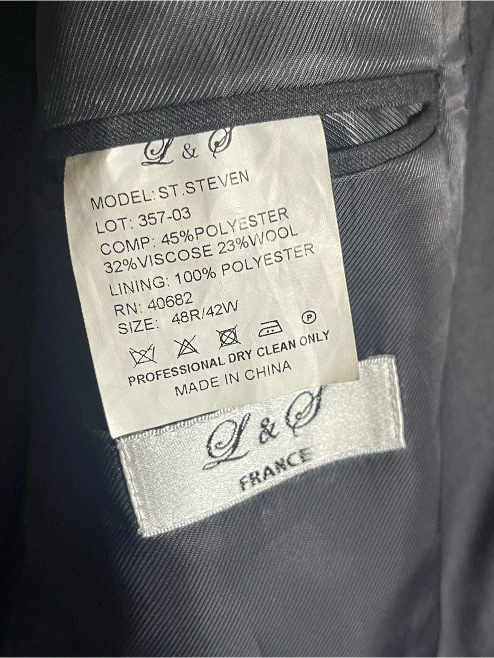 L&S tailored black