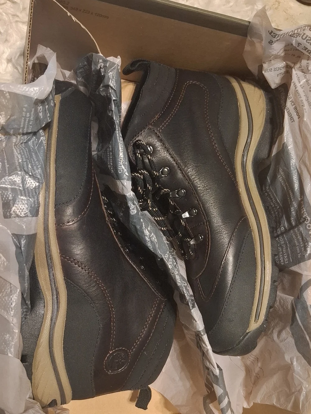 Timberland Back Road Leather Hiking Boots New Junior 6 / Womens 7.5