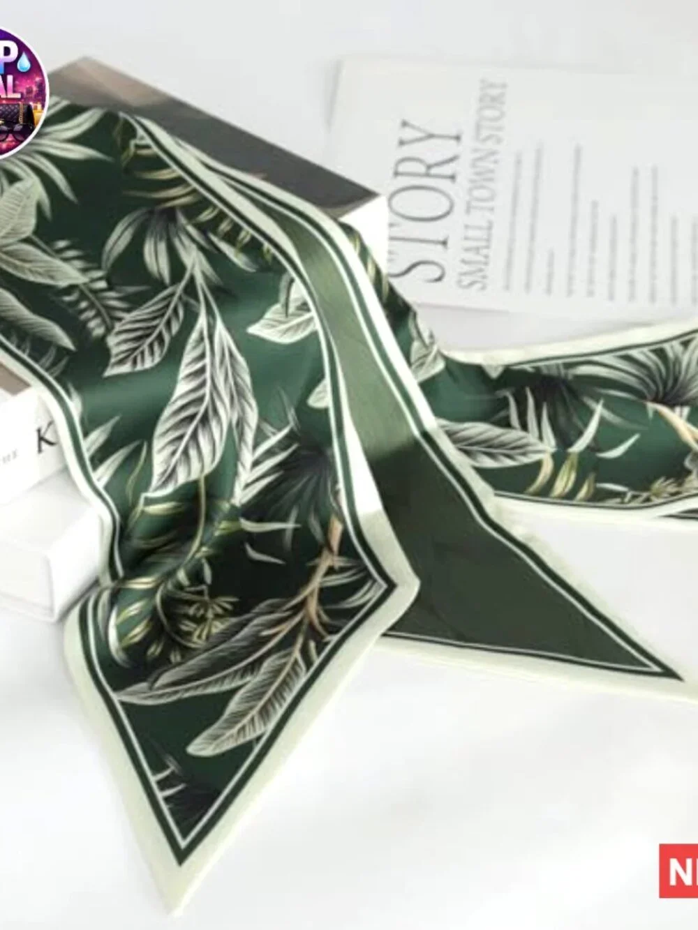 N/A printed silk